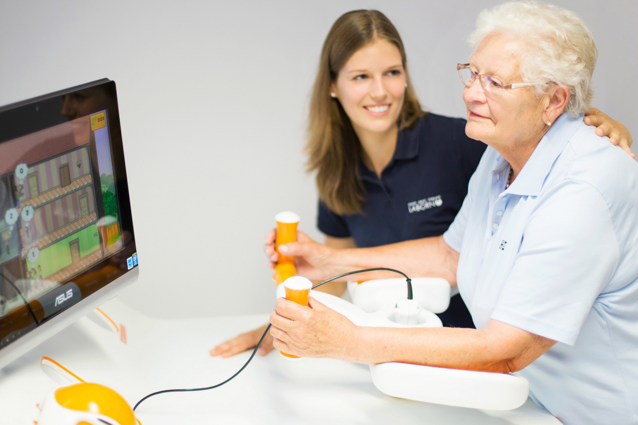 Robotergestützte Finger-Hand-Arm Therapie